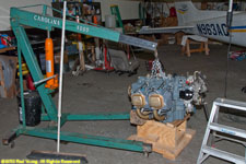 new engine on hoist